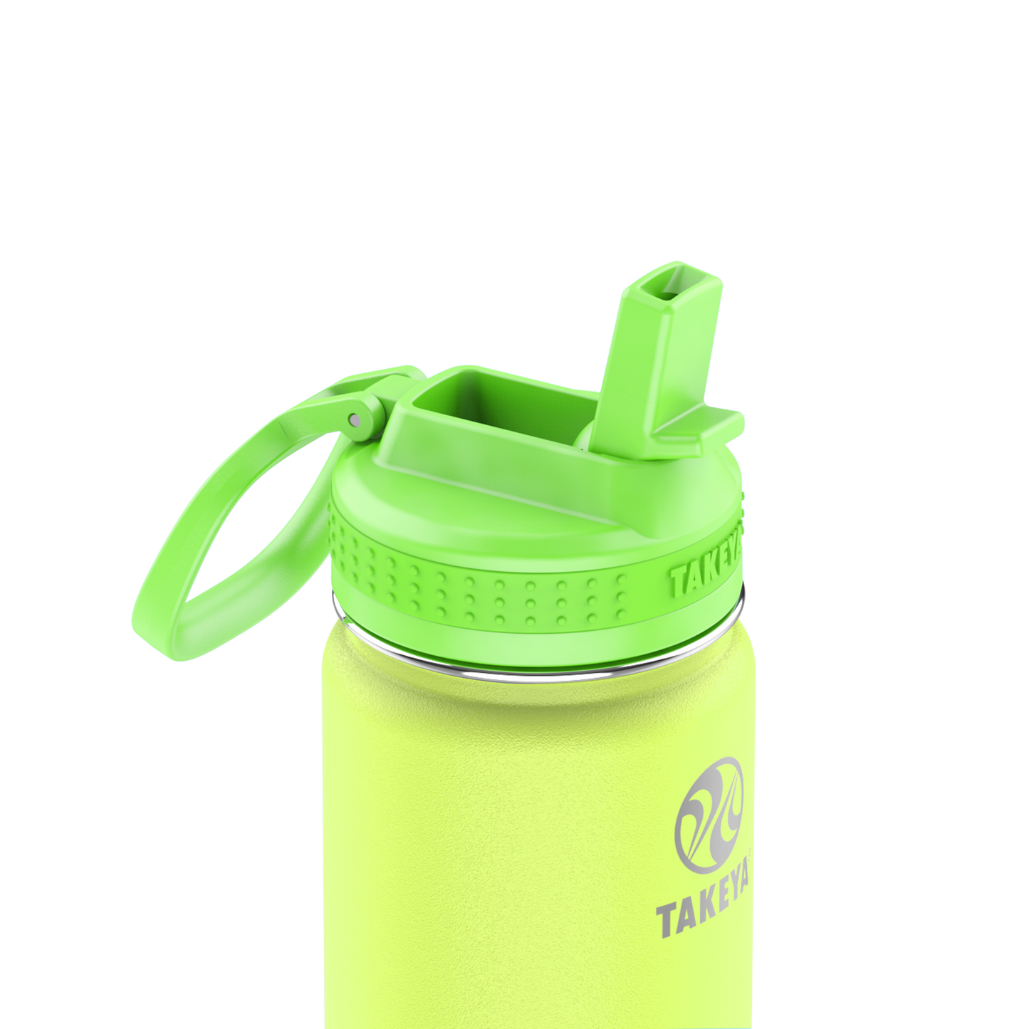 actives-kids-glow-in-the-dark-water-bottle-with-straw-lid-u3 51075-Actives-Kids-Straw-18-GID-LightningGreen-closeup.png