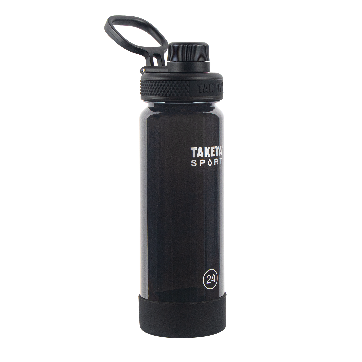tritan-sport-water-bottle-with-spout-lid-q7 51664-TKS-Tritan-Spout-24-GrandSlamBlack-frontangle.png