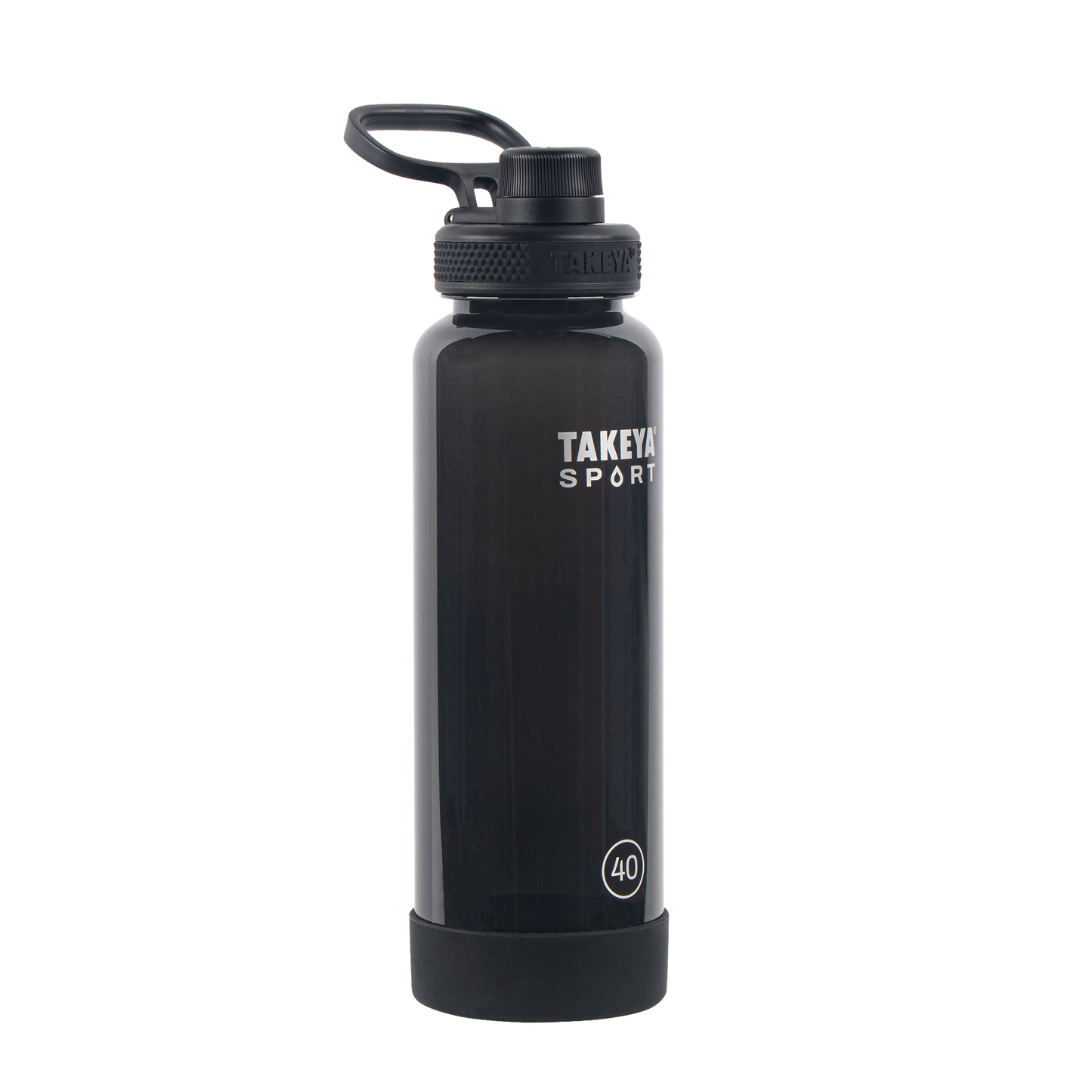 tritan-sport-water-bottle-with-spout-lid-q7 52023-TKS-Tritan-Spout-40-GrandSlamBlack-frontangle.png